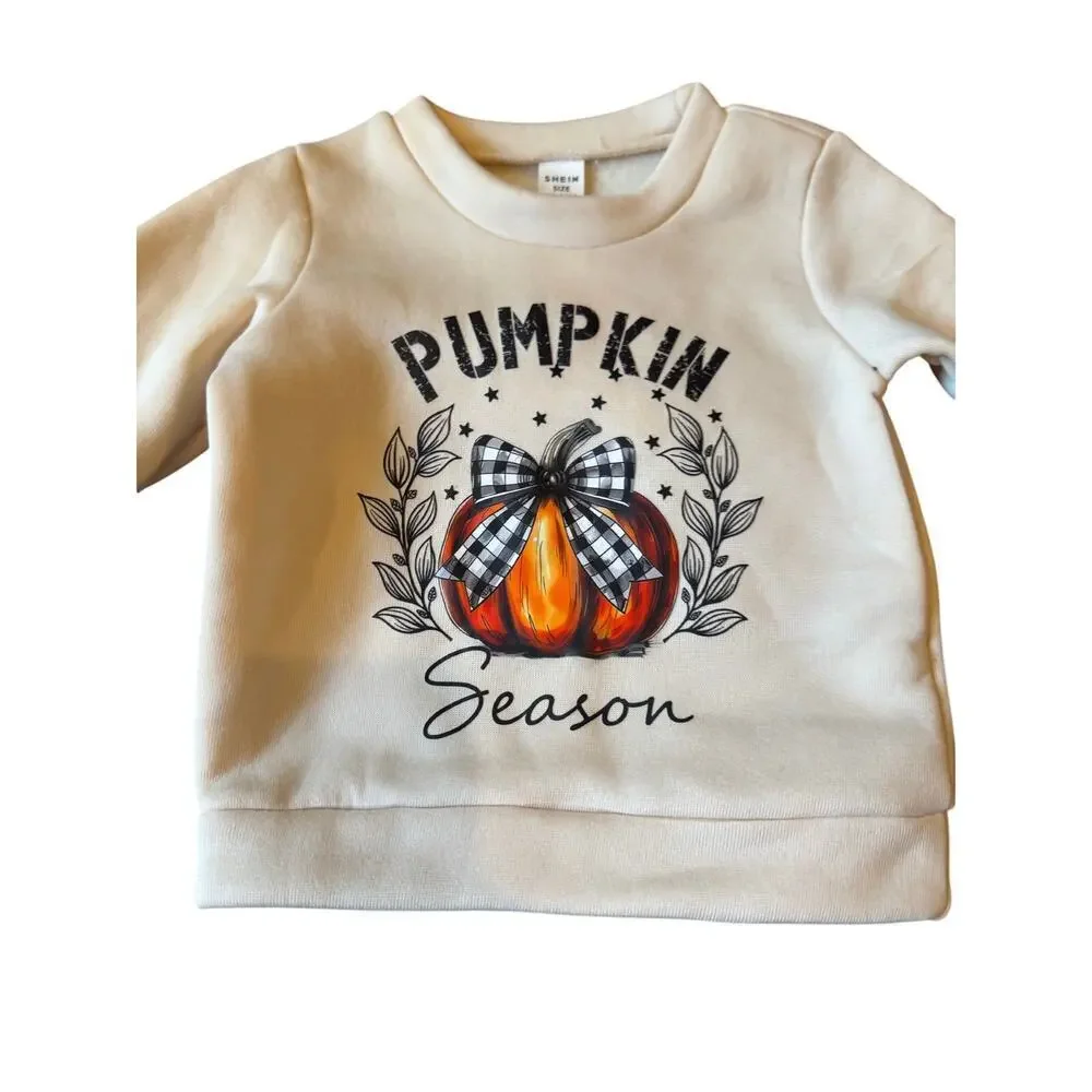 Shein Fall Graphic Pullover Sweater Infant Size 12-18M NWT